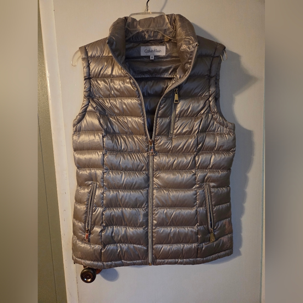 Calvin Klein Metallic Puffer Vest
